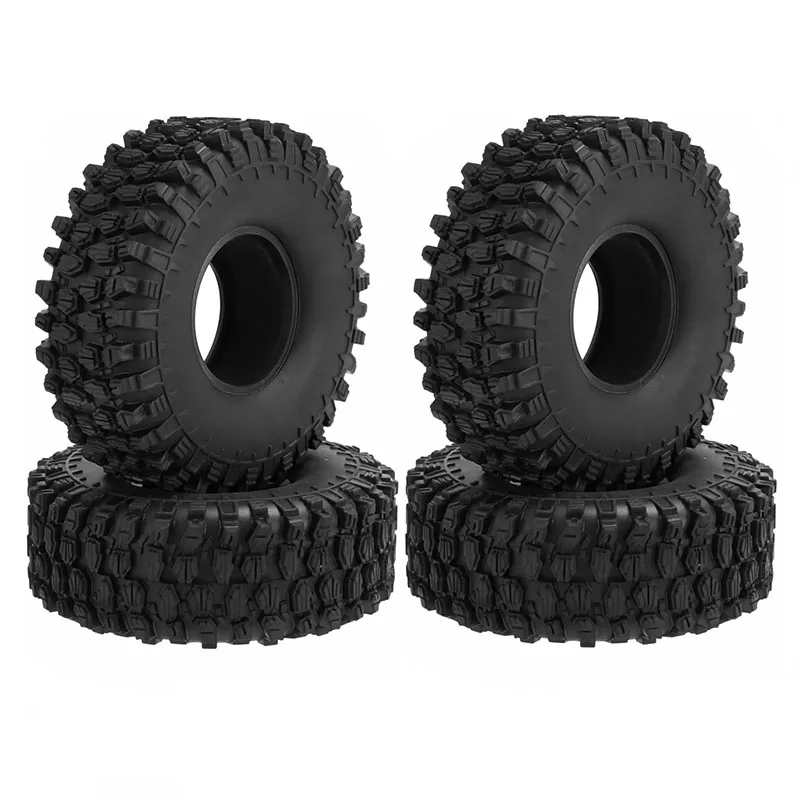 

4PCS 120*45mm 1.9 Inch Rubber Tire Wheel Tyre for 1/10 RC Crawler Car Traxxas TRX4 RC4WD D90 Axial SCX10 II III Redcat MST