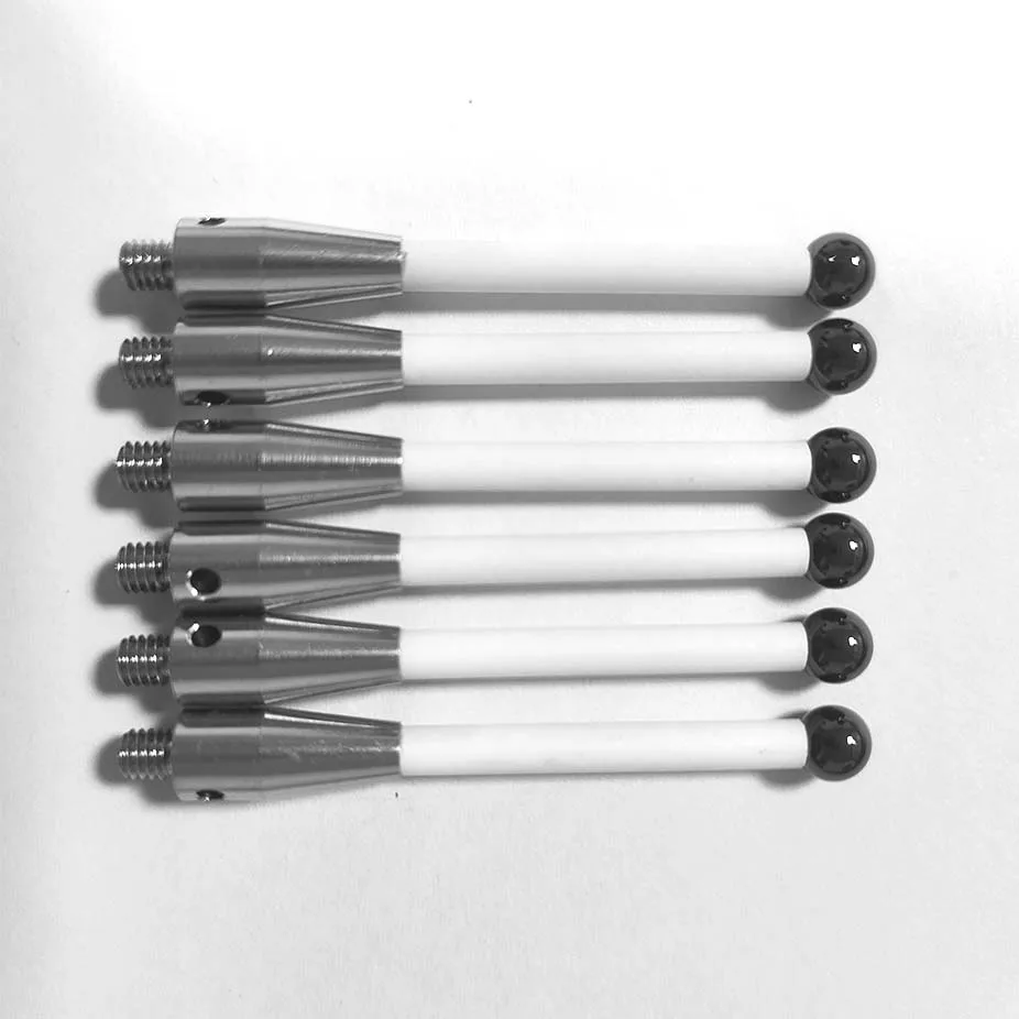 M4 tiga koordinat batang keramik stylus, tiga dimensi M4-C5706 kepala keramik 6.0mm