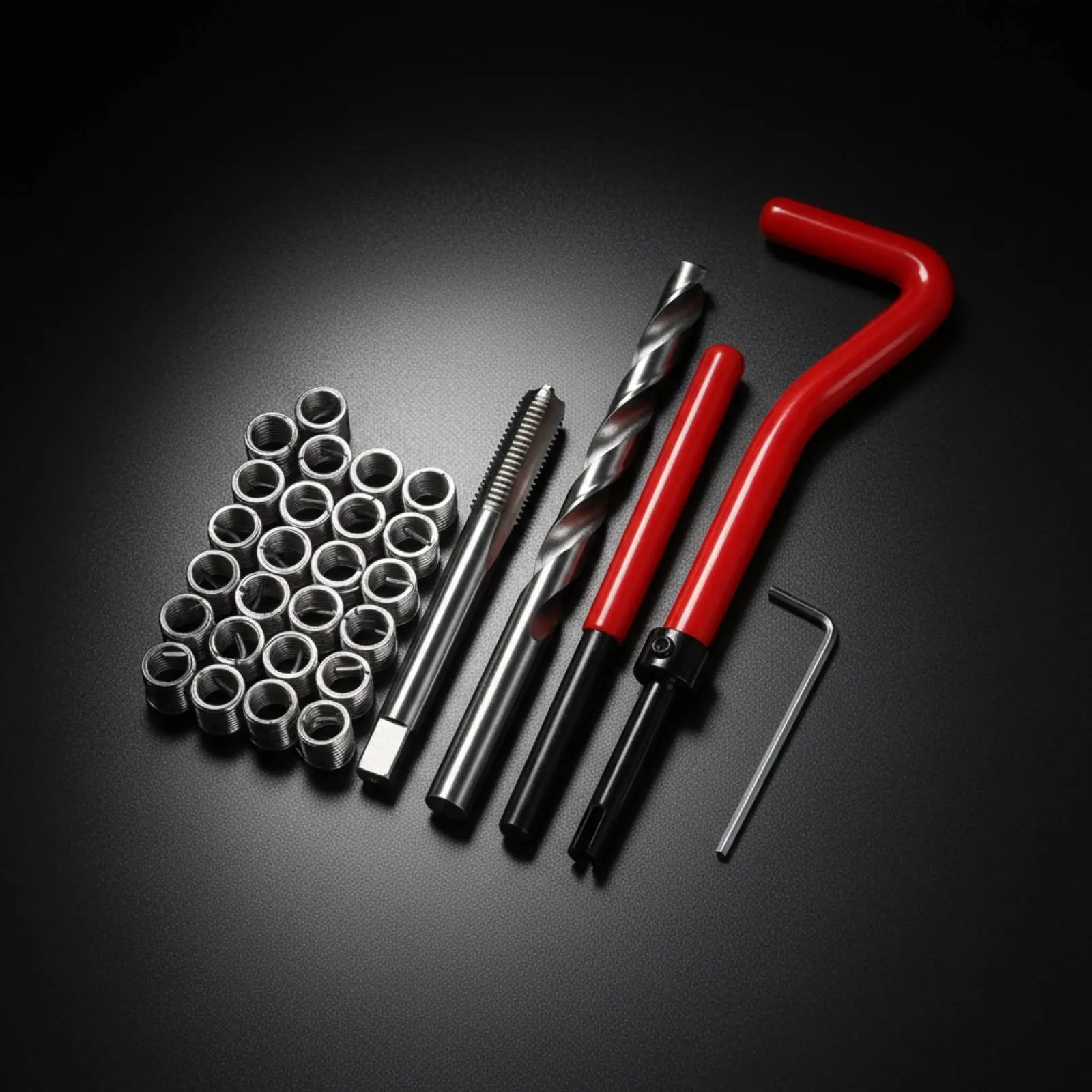 

Набор для восстановления поврежденной резьбы, долговечный, с широкой металлической совместимостью, для гаража