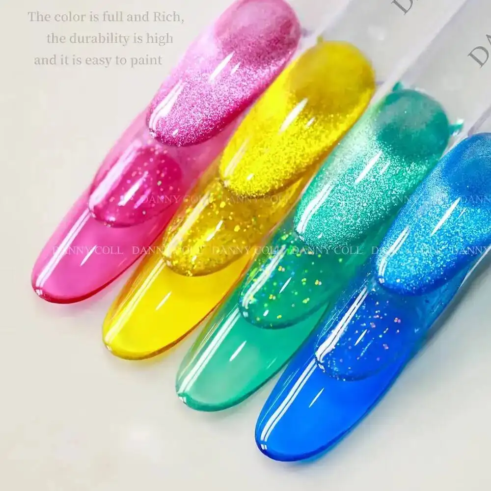 Jelly Candy Translucent Glaze Nail Gel Kit With Color Display For Nail Art Salon Wholesale UV LED Gel Polish Learner Kit 15ml