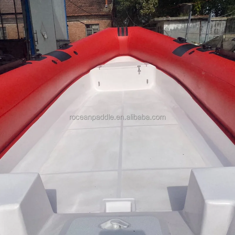 RIB HYPALON قوارب إنقاذ صيد صلبة قابلة للنفخ من الألياف الزجاجية والألومنيوم