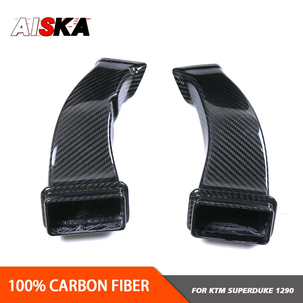 For KTM 1290 Super Duke R 2014 - 2019 100% 3K Pure Carbon Fiber Air Intakes Motorcycle Accessories Carbon Intake Hood Fairings