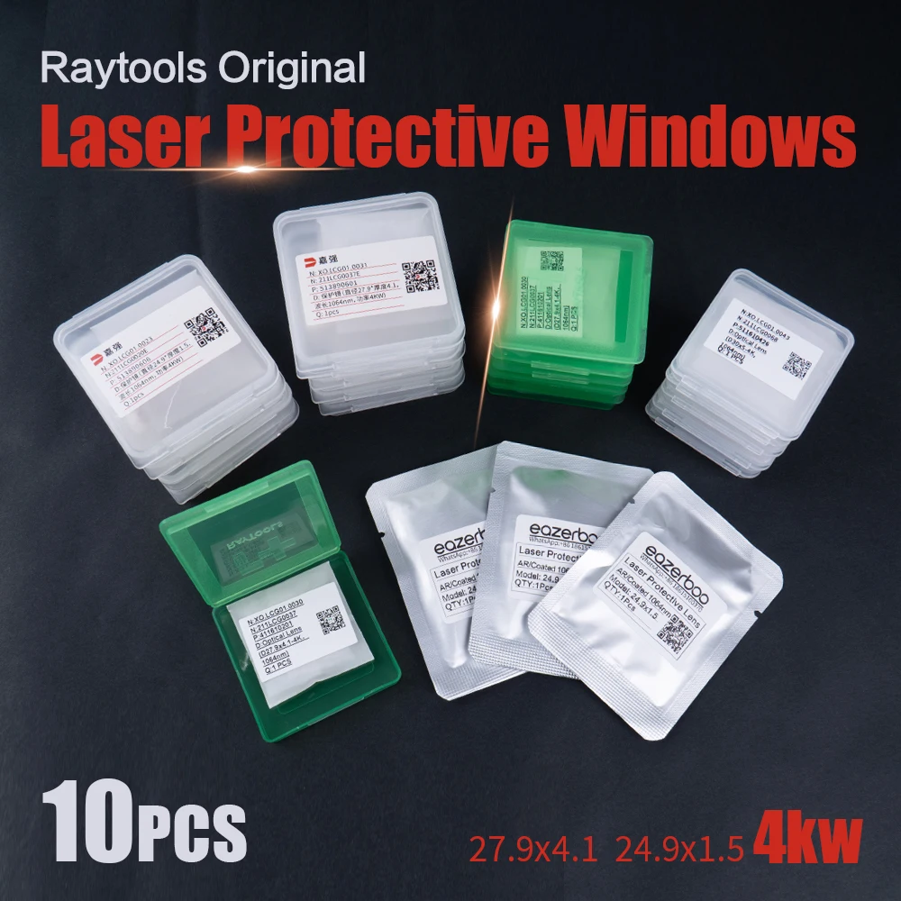 

Original Raytools Windows Laser Optical Protective Lens 30x5 27.9x4.1 4kw 37x7 18x2 24.9x1.5 18x2 For Fiber Laser Machine Lens