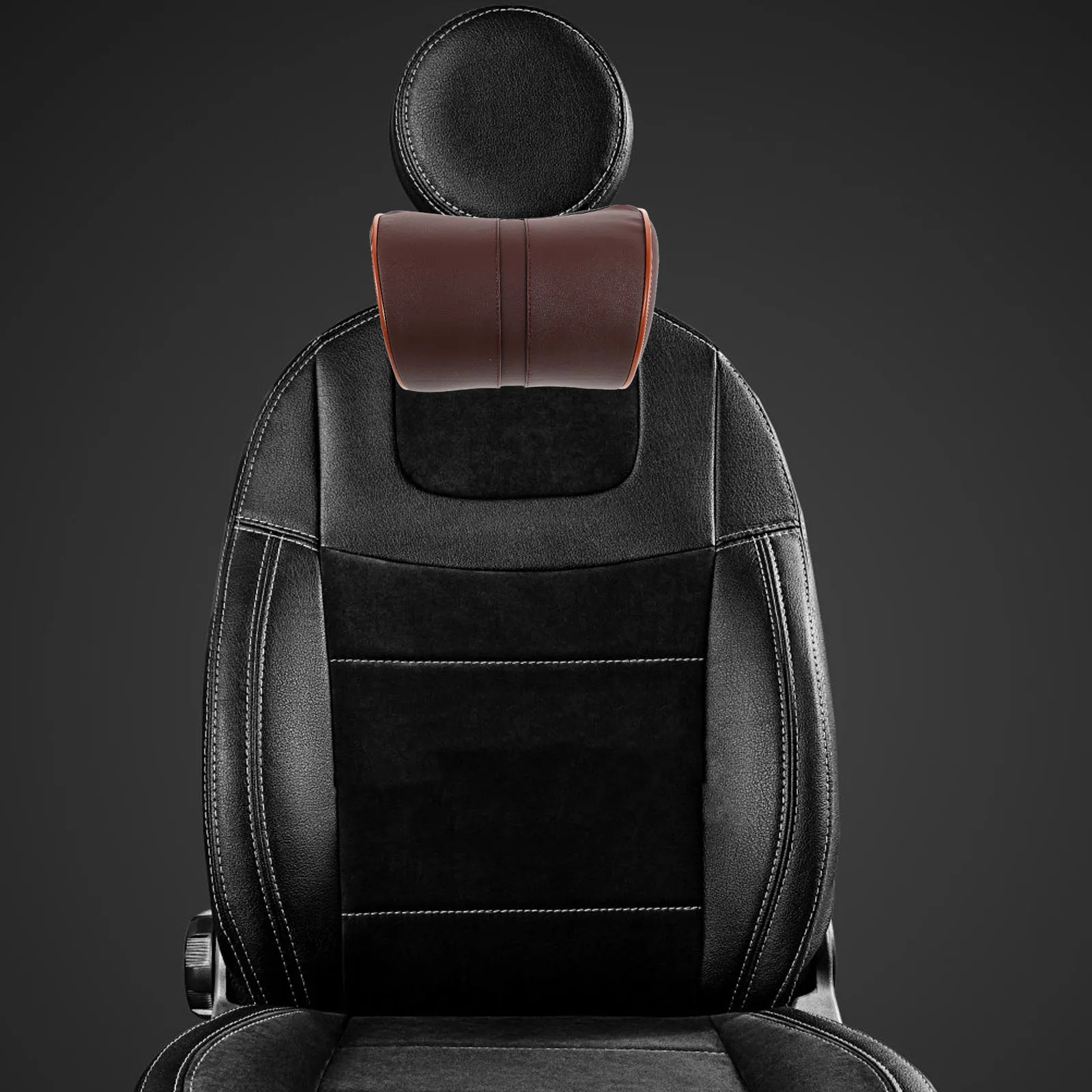 

Universal Car Headrest Cushion Neck Support Pillow Memory Foam Removable Washable Comfortable Ergonomic Seat Accessory Organizer