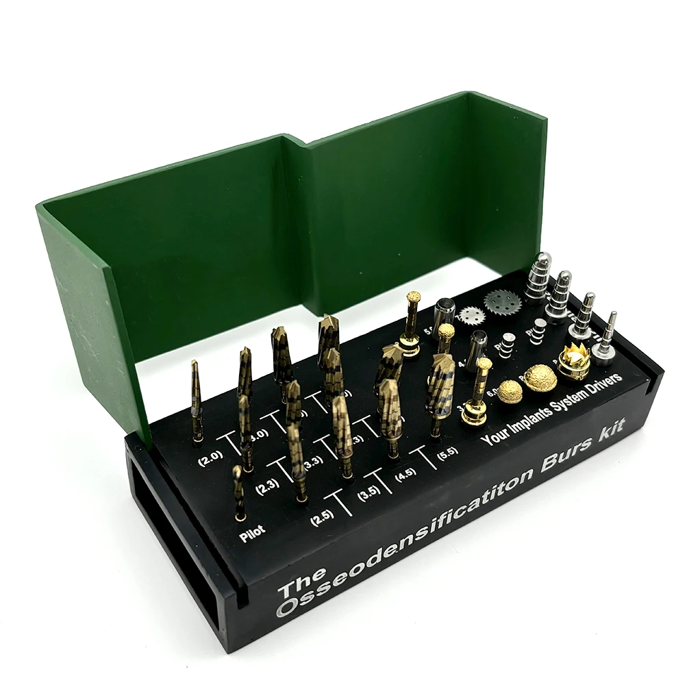 29Pcs/Set Dental Implant Drills Osseodensification Burs Kit Maxillary Sinus Lift Drills Kit For Surgical Dentistry Tools