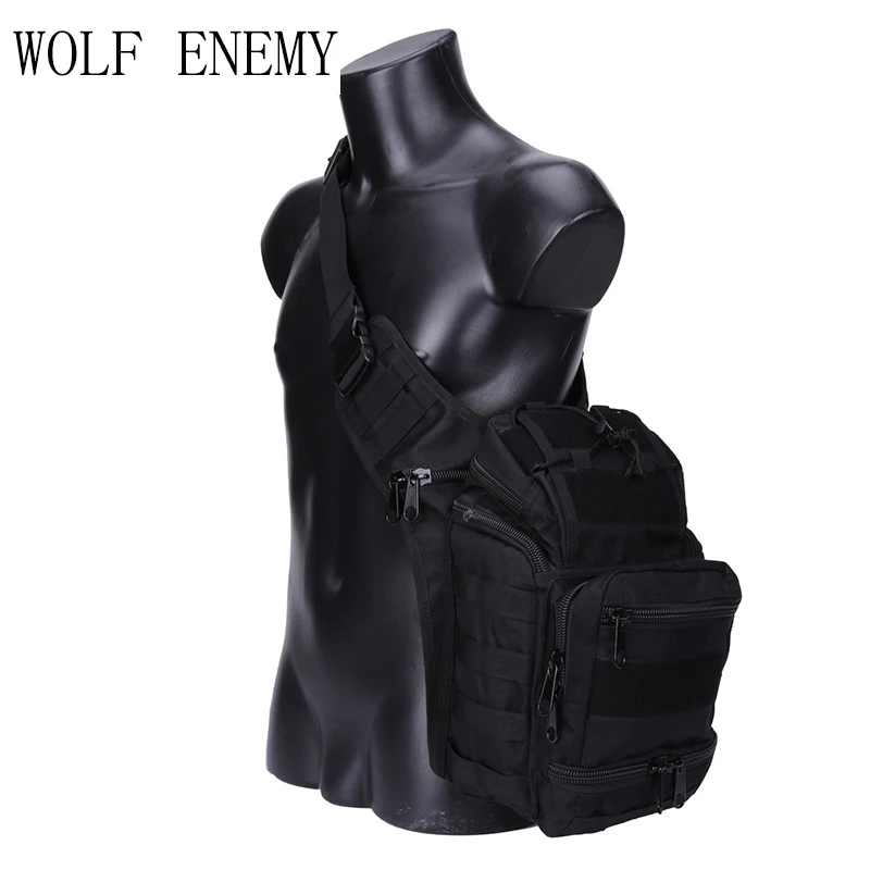 Large Hunting Sling Backpack EDC Tactical Shoulder Bag Molle Chest Pack Waterproof Outdoor Camping Trekking Camera Pack