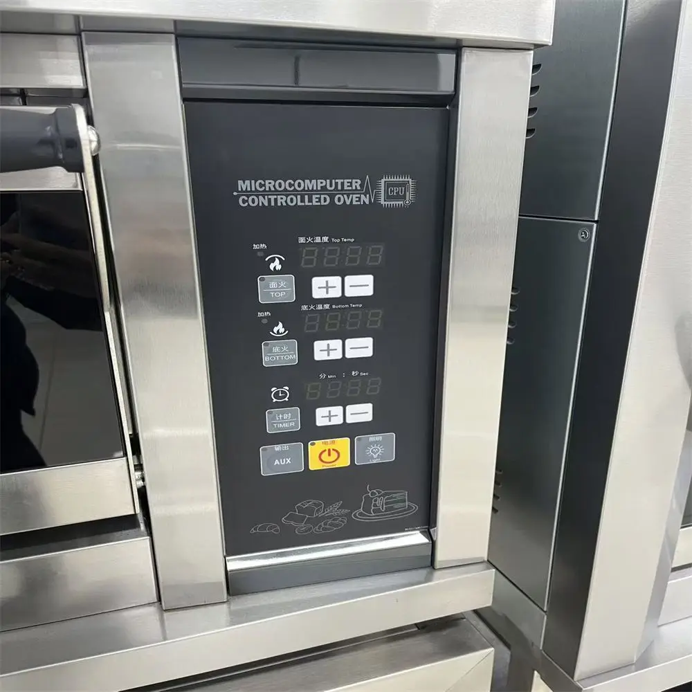 

【specialized】Personalized Reasonable Price 2 Layer 4 Trays Electric Oven Oven 4 Trays Pizza Bread Cake Baking Deck Oven