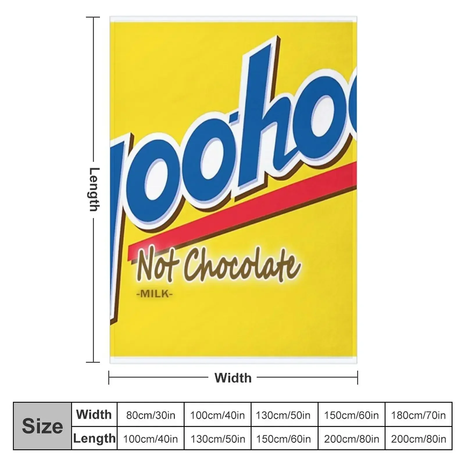 Yoo-hoo is not chocolate milk Throw Blanket couch cozy soft plush fuzzy picnic outdoor blanket