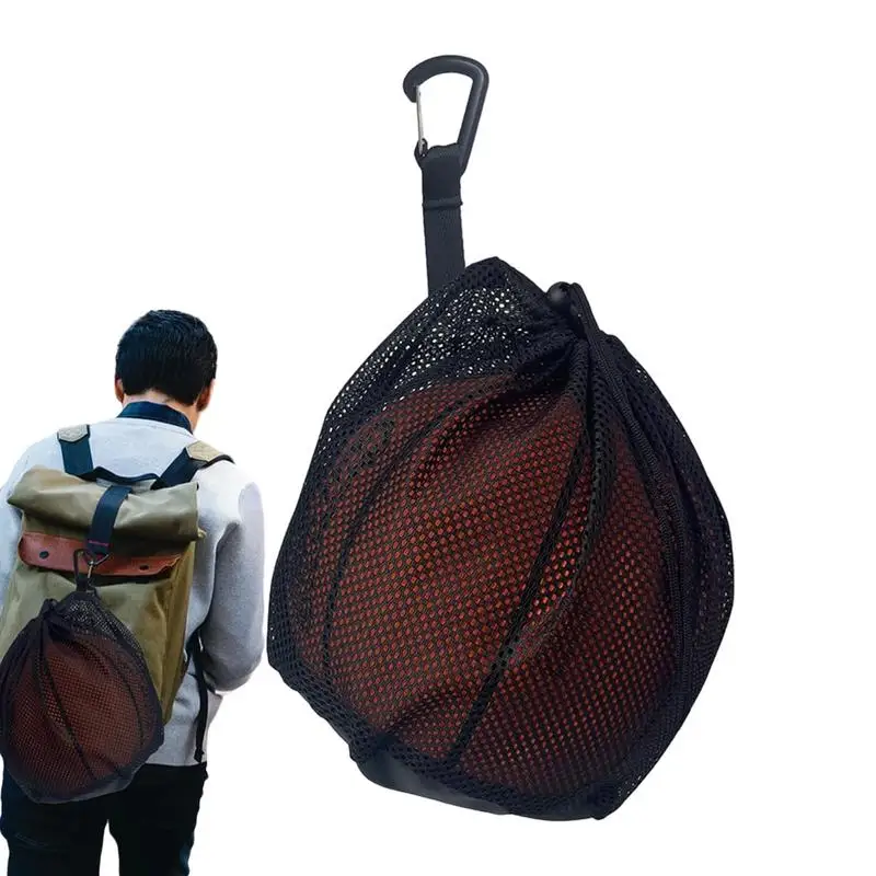 Portátil Drawstring Basquete Mochila, Único Mesh Bag, Futebol, Voleibol, Sacos De Armazenamento De Bola, Esportes Ao Ar Livre, Viajando, Ginásio, Yoga