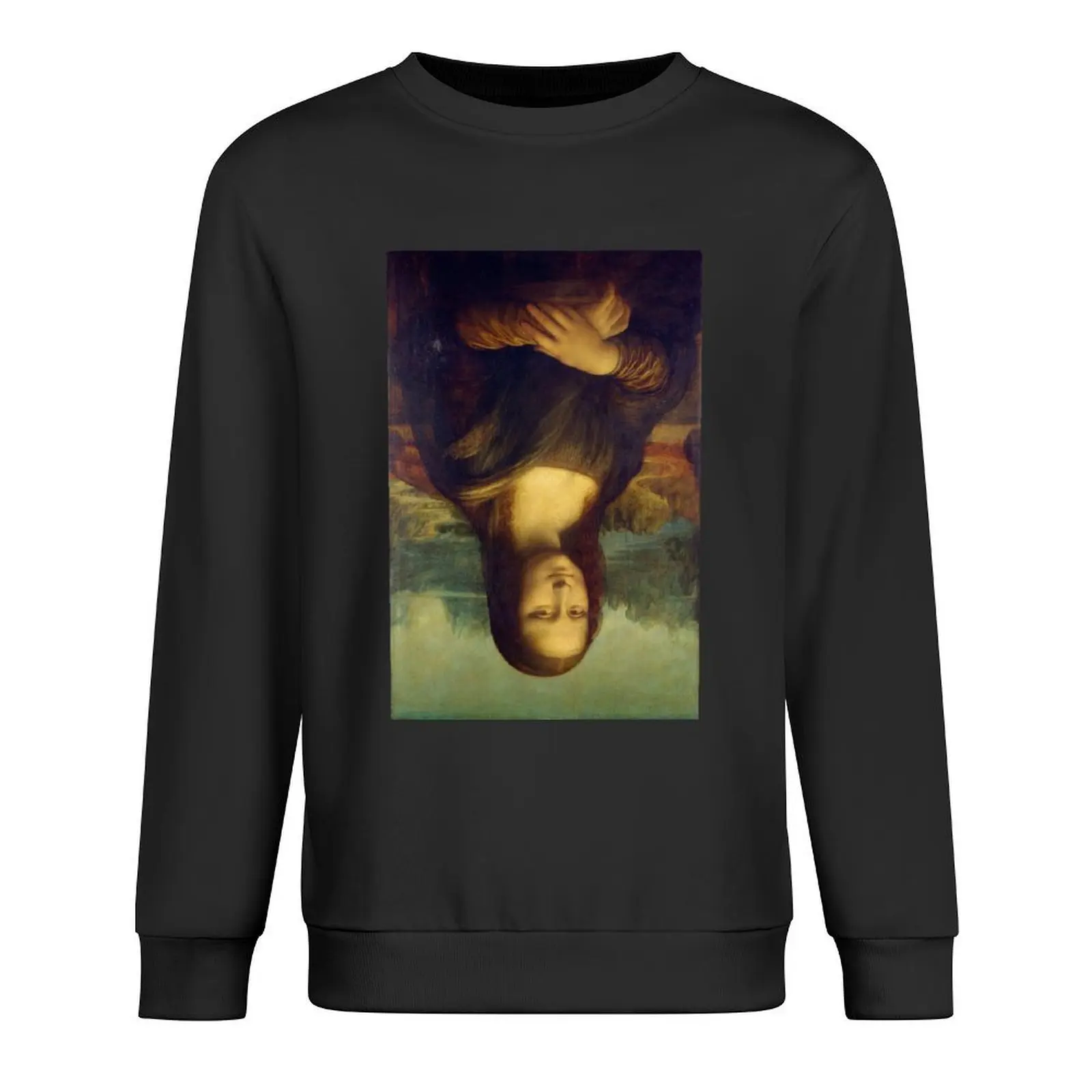 

Mona Lisa Flipped Upside Down Pullover tracksuits tracksuit men fashion men male clothes men sweatshirt