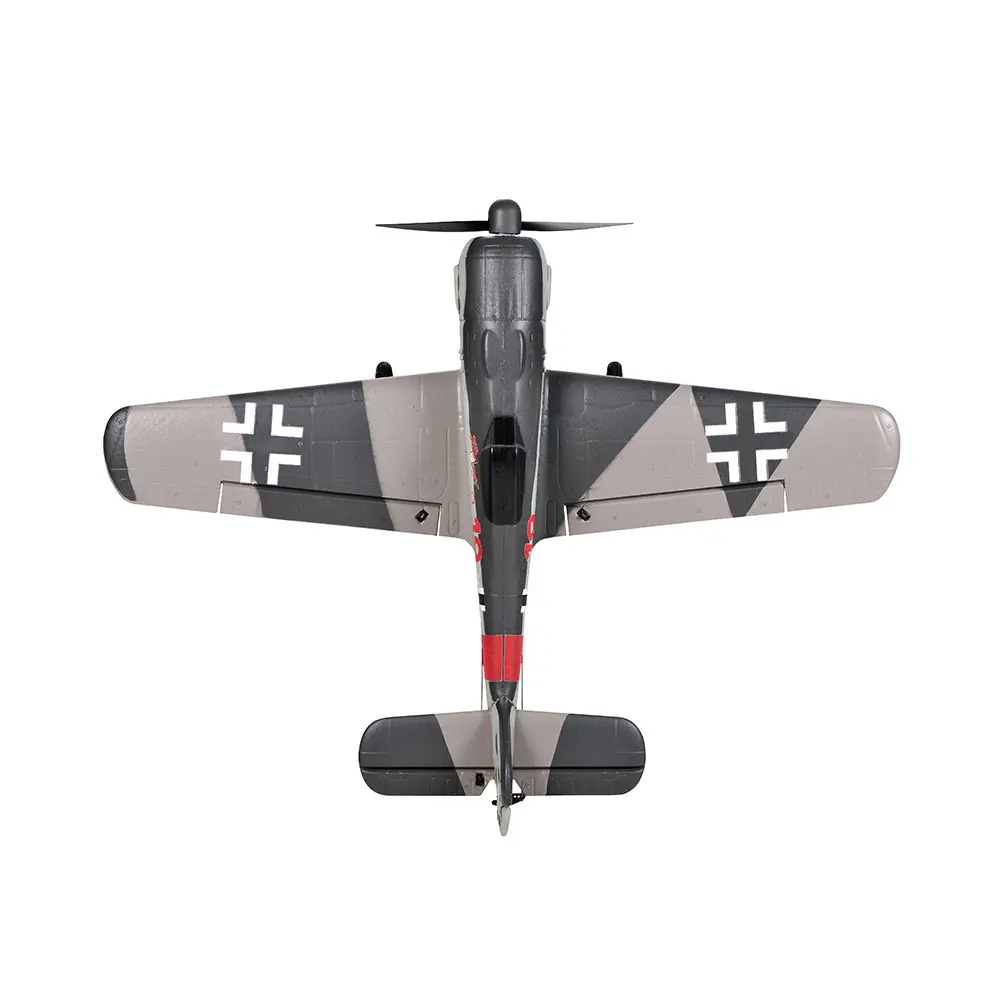 초보자용 TOP RC HOBBY 미니 FW190, 2.4G, 4CH, 6 축 자이로, 원 키 곡예 비행, U 턴 EPP 스케일 워버드 RC 비행기 RTF, 402mm