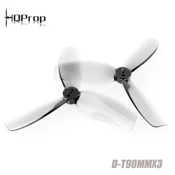 4 pairs  HQPROP DT90mmx3 D90/T90, Aperture 1.5mm/5mm, 3.5-inch, Three Blade Propeller, Used For RC DIY FPV Racing Drone
