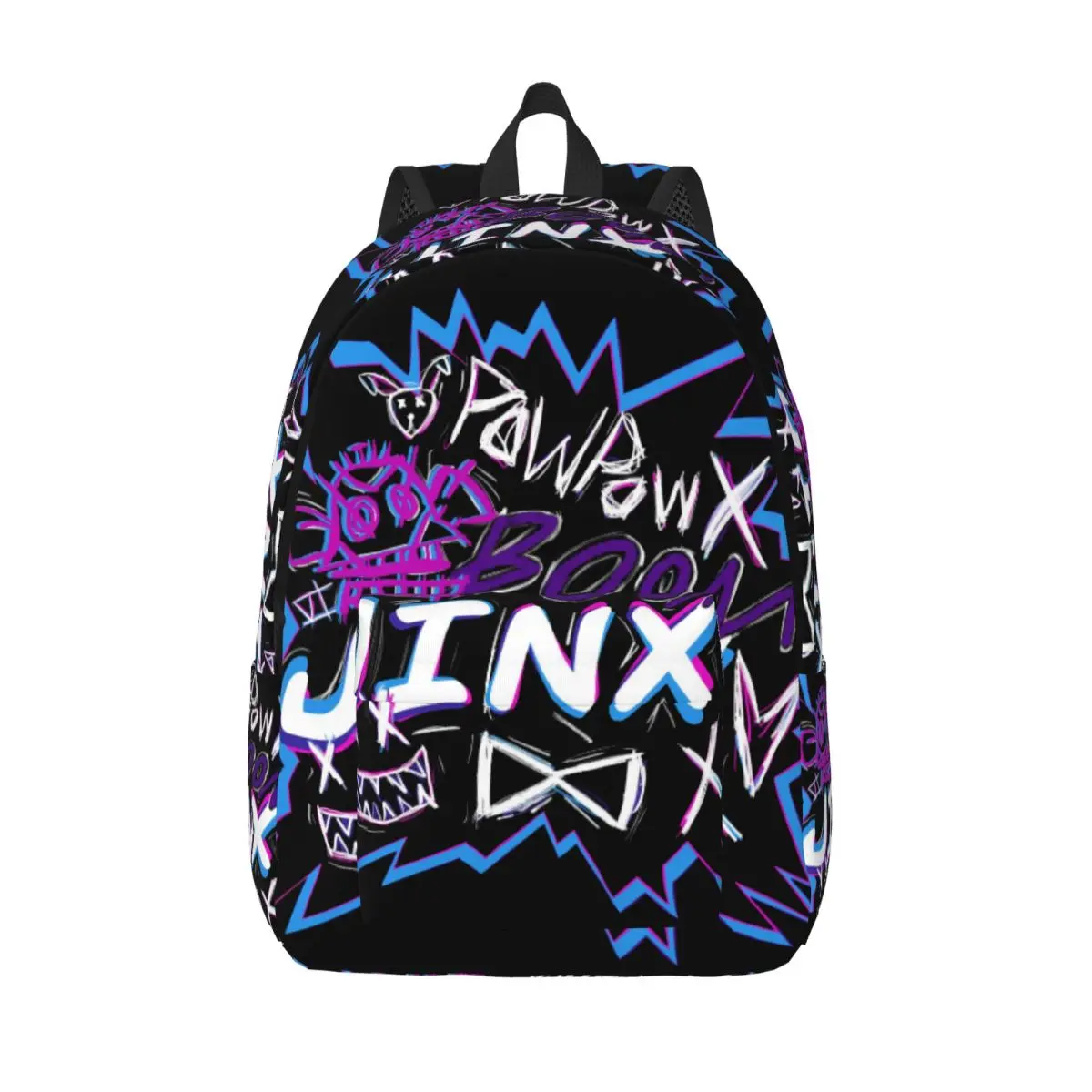 

Custom J-Jinxs Monkey Logo Game Canvas Backpacks for Women Men Waterproof College School Bag Printing Bookbag