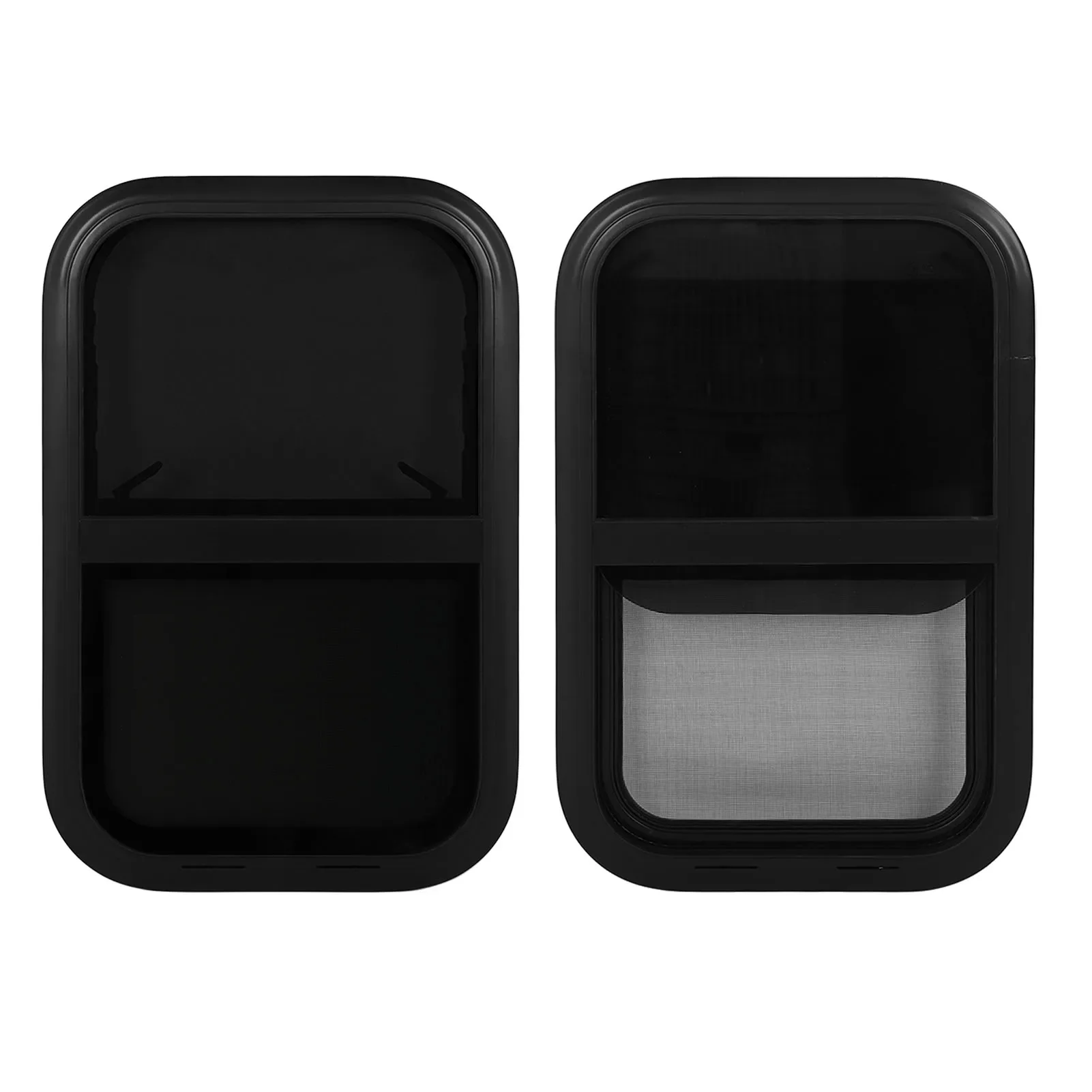 

700*350 мм RV закругленные Вертикальные Раздвижные окна закаленное стекло Горизонтальное раздвижное Стекло Замена с отделкой насекомых экран