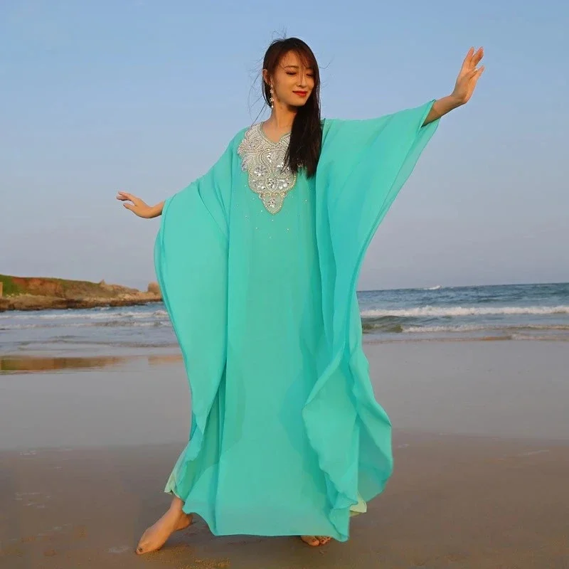 

Костюм для танца живота, длинный халат, перфорация, восточный танец, качели, этническая юбка Khaleegy, новинка для женщин, сценическая одежда, платье для танца живота