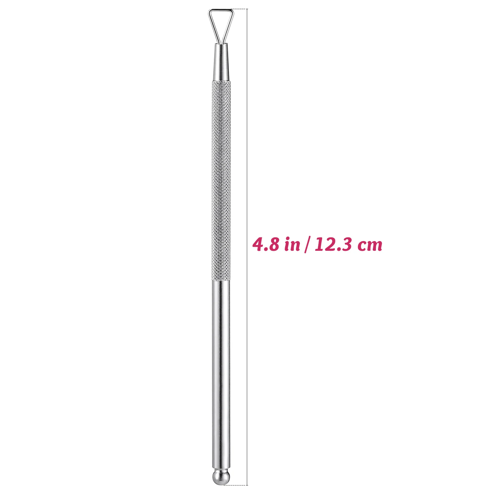 4Pcs Stainless Steel Cuticle Pusher Triangle Nail Art Peeler Scraper Gel Remover Polish Removing Tool for Salon