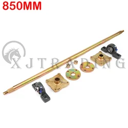 Essieu Arrière Assy avec Pignon de Roulement UCP205, Moyeu de Roue de Frein, Adapté pour Bricolage Électrique RL Go Kart Bumosquito, Façades de Vélo, 850mm