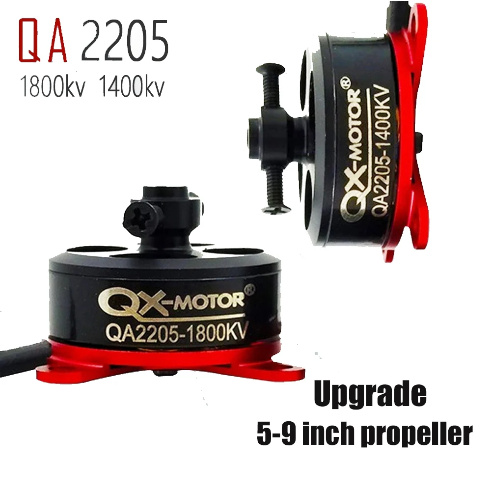 QX-MOTOR 2205 1800KV KV1400 / Upgrade 2204 Brushless Motor Support 2-3s For KT F3P Remote Control Toy Accessories