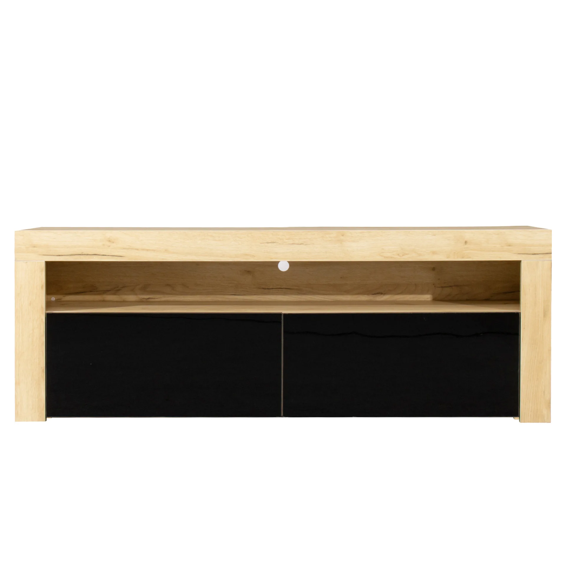 Nordic simple TV cabinet living room household modern small apartment audio-visual cabinet Japanese log color TV cabinet