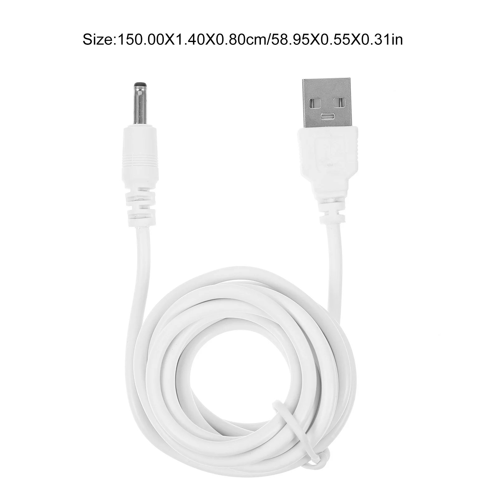 2 pces usb para dc cabo de carregamento 3.5x1.35mm substituição cabo de alimentação dc para tablet lâmpada ventilador dispositivo adaptador