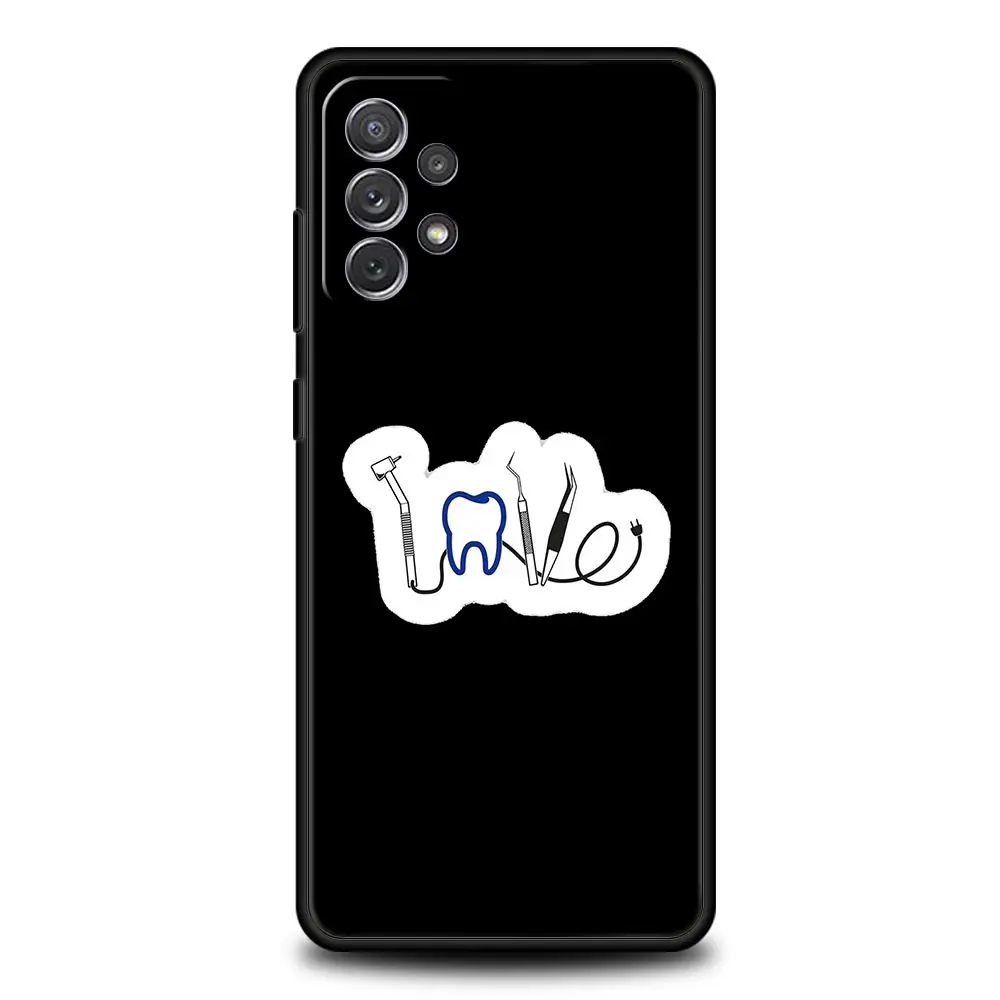 Dente di ammaccatura dentale Denti carini Custodia per Samsung A51 A71 A21S A12 A11 A15 A25 A31 A41 A23 A33 A53 A73 A05S A13 5G A35 A55 Copertura