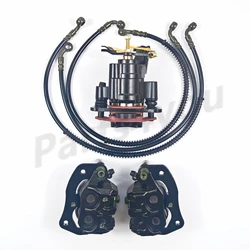 Front Rear Brake Caliper Brake Hose Kit for Stels 500 ATV Kazuma 500K J500 Jaguar 500 C500-8301720L C500-8301720R C500-8301730