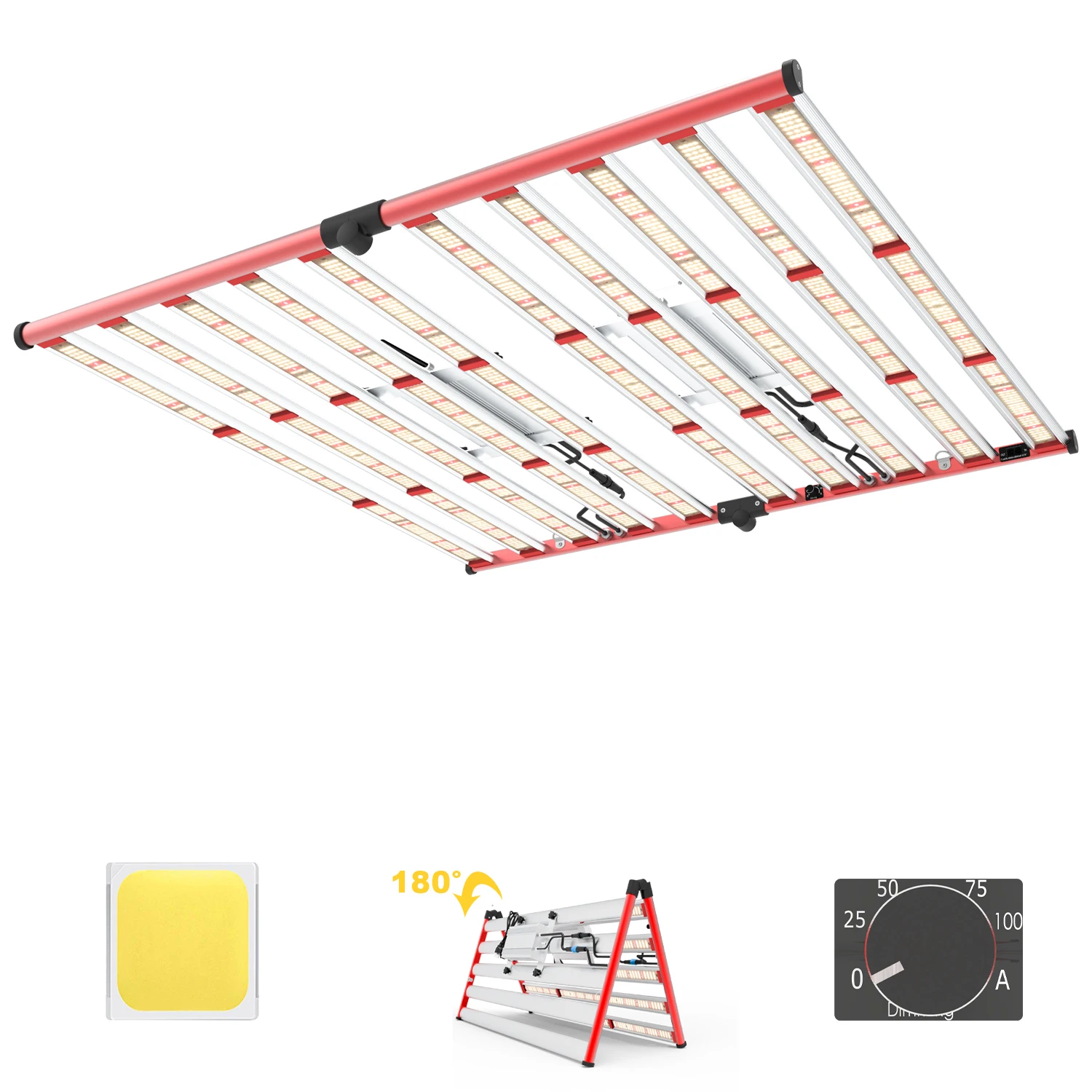 

AGLEX 400W/650W/800W/1000W Full Spectrum Dimmable LED Grow Light LM281B/LM301B/LM301H for Commercial Plant Bloom IP65 Rating