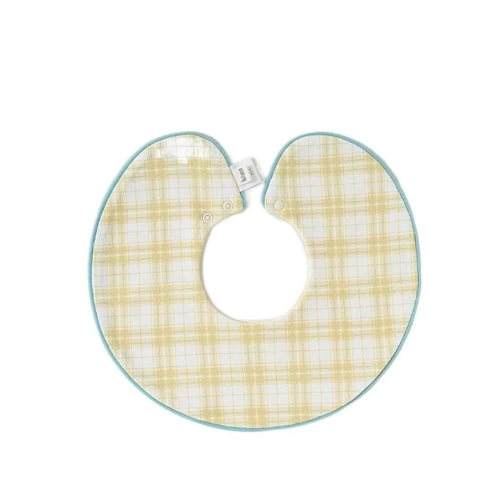 

Принадлежности для кормления: Детский нагрудник-слюнявчик 360 градусов с цветочным принтом, из мягкого хлопка, для младенцев, защита от загрязнений, в клетку, для улицы