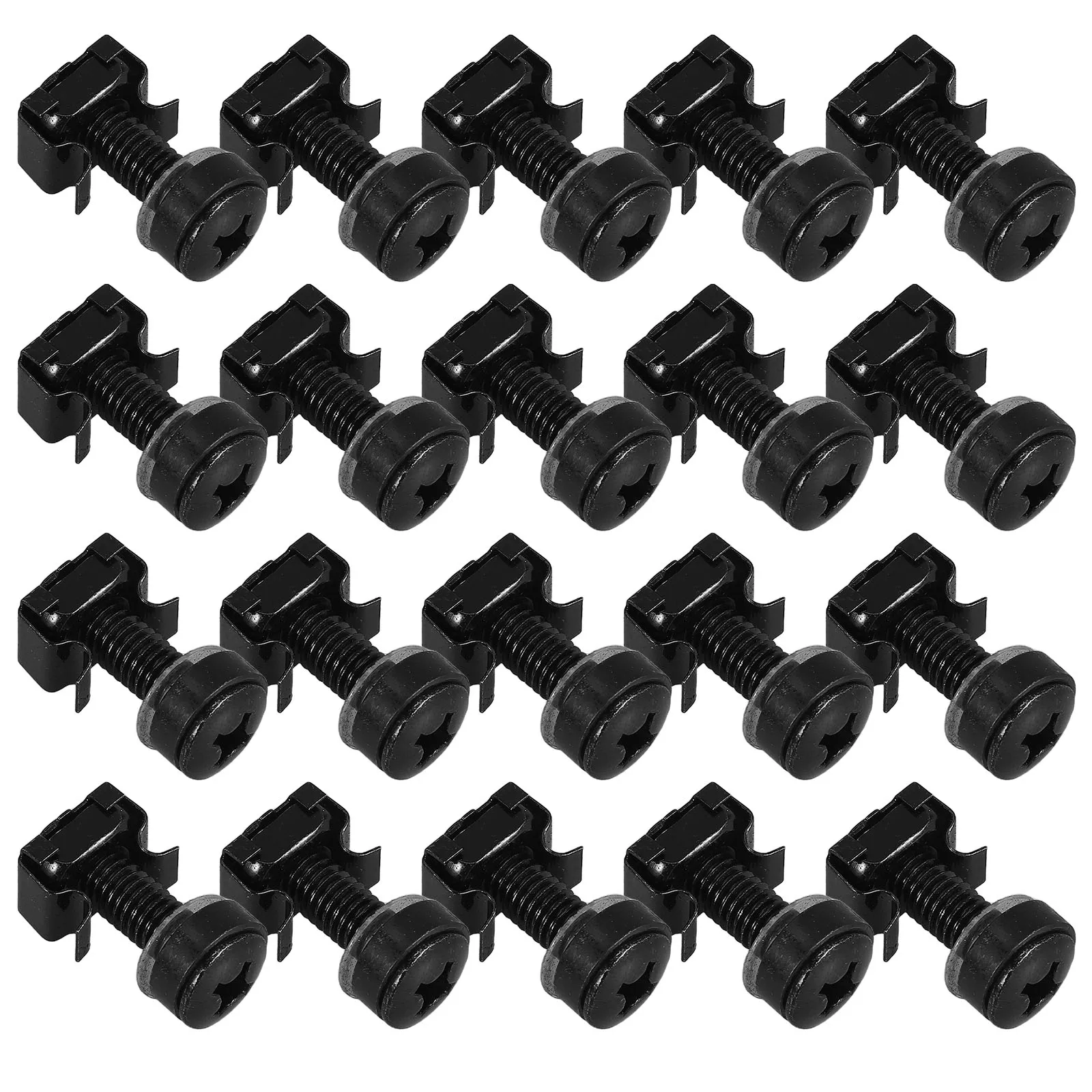 

50 Sets Cabinet Screws Server Rack Insert Nut Mounting Routers Cage Nuts Shelves Stainless Steel Network server rack mounting