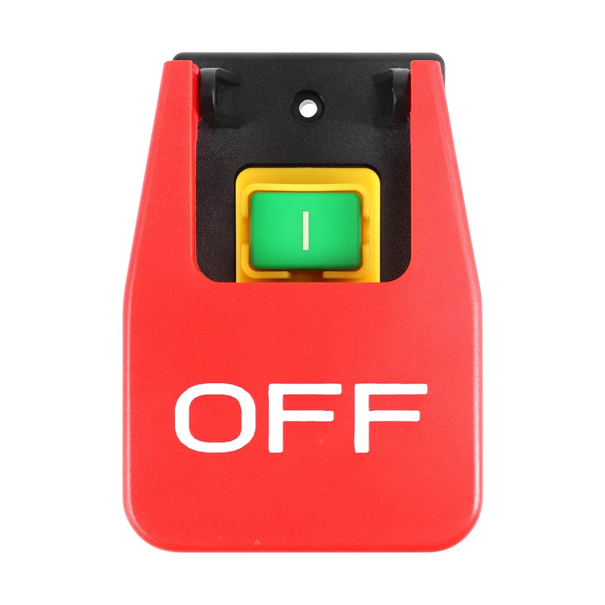 Off-On Red Cover Emergency Stop Push Button Switch 16A Power-Off/Undervoltage Protection Electromagnetic Start Switch