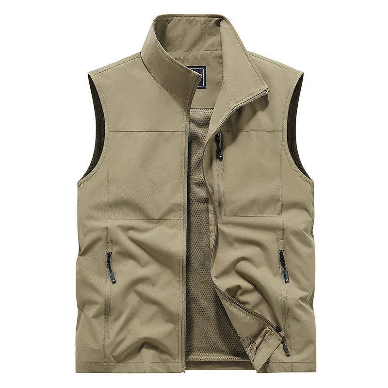 FGKKS 2024 gilet décontracté en plein air pour hommes grande poche manteau de mode conception de haute qualité vêtements de rue chauds gilet pour hommes