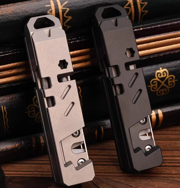 GR5 Titanium Alloy Multi-functional EDC Combination Tool Mobile Phone Holder Portable Screwdriver Crowbar view 4