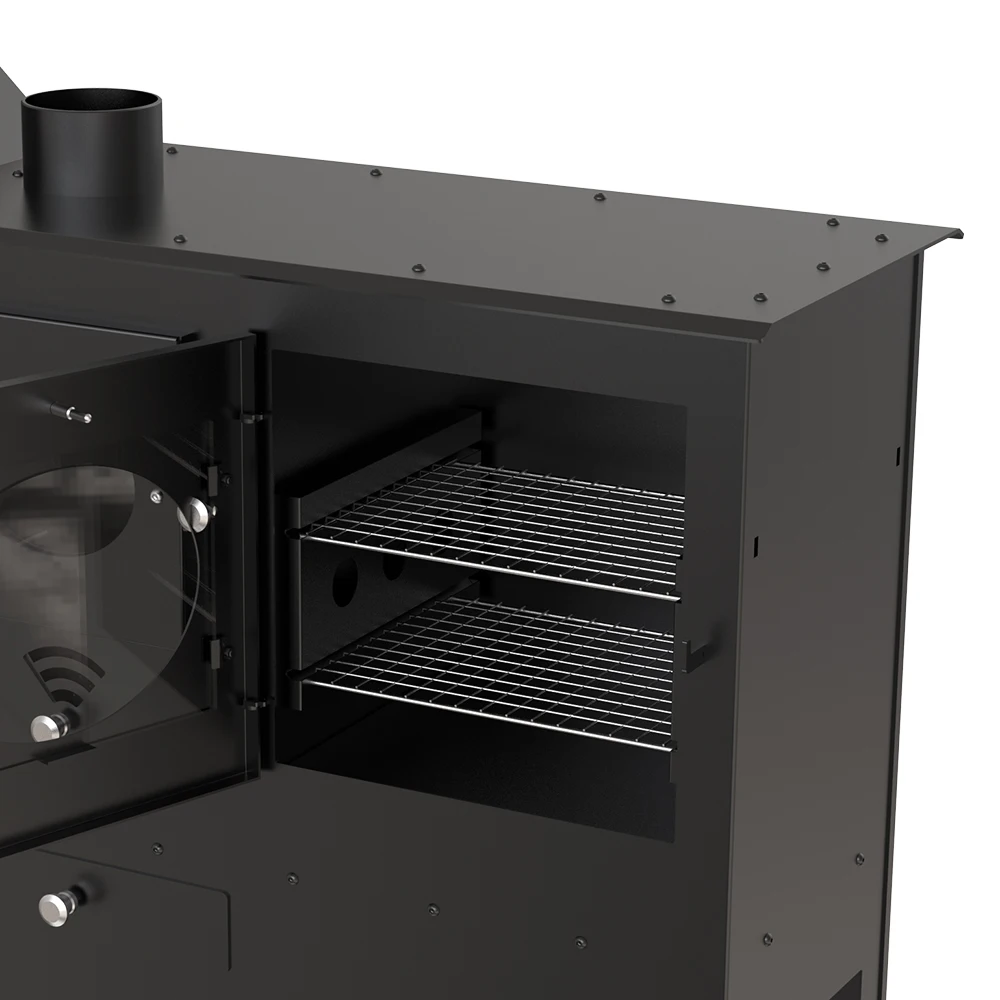 Outdoor Kitchen Wood Burning Pellet Stove with for Camping Garden or Patio Use with Oven
