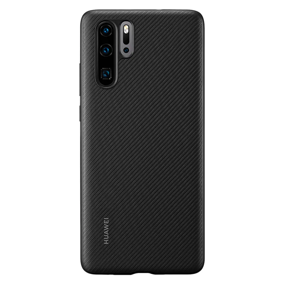Original HUAWEI P30 Case Official Full Cover Prevents Fingerprints Microfiber Fiber Leather P30 Pro Back Cover