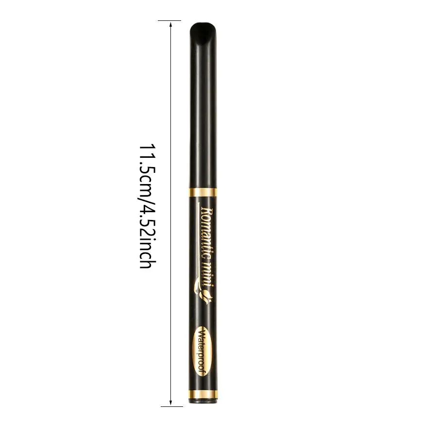 5pcs Waterproof & Sweatproof Black Eyeliner Pencils - Long-Lasting, Smudge-Proof for Bold Eye Makeup