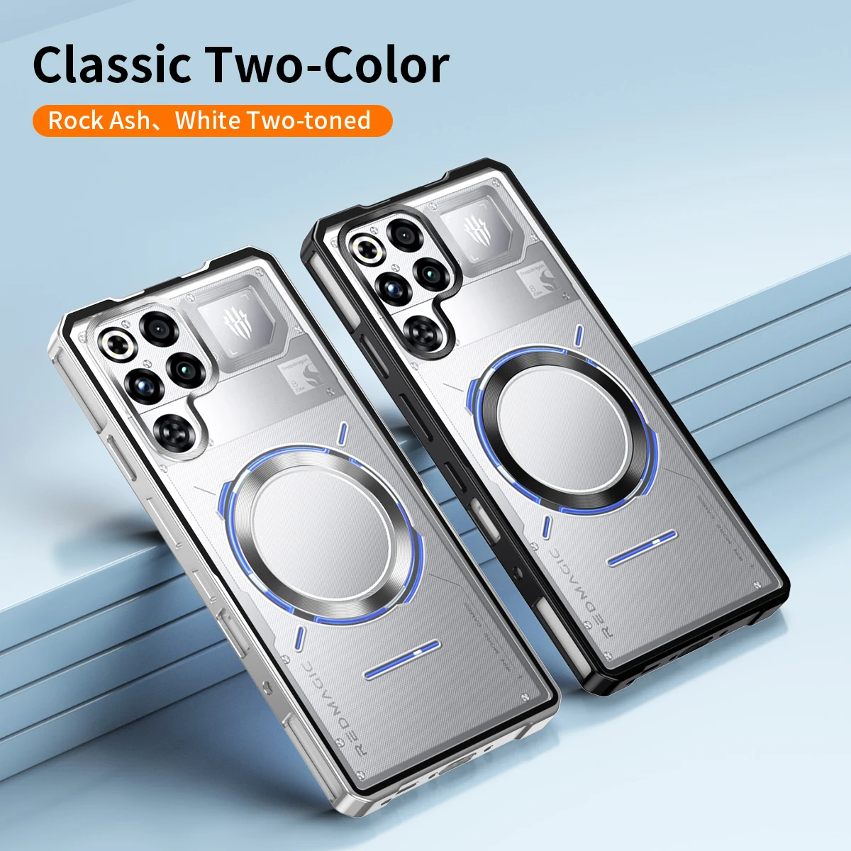 

Push Pull Metal Aluminum Alloy Bumper Case For ZTE Nubia RedMagic 11 10 9 S 9 Pro+ Air Z80 Magnetic Wireless Charger Back Cover