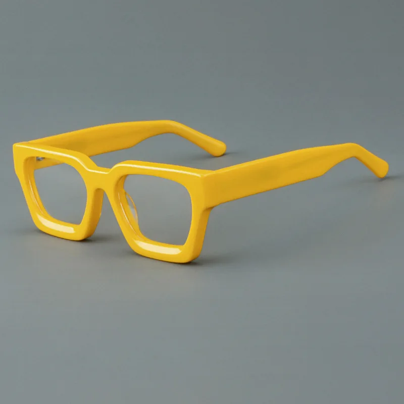 

Classic Thick Acetate Square Frame Glasses Men Optical Prescription Custom Eyeglass Women Myopia Reading Eyewear Customized Logo