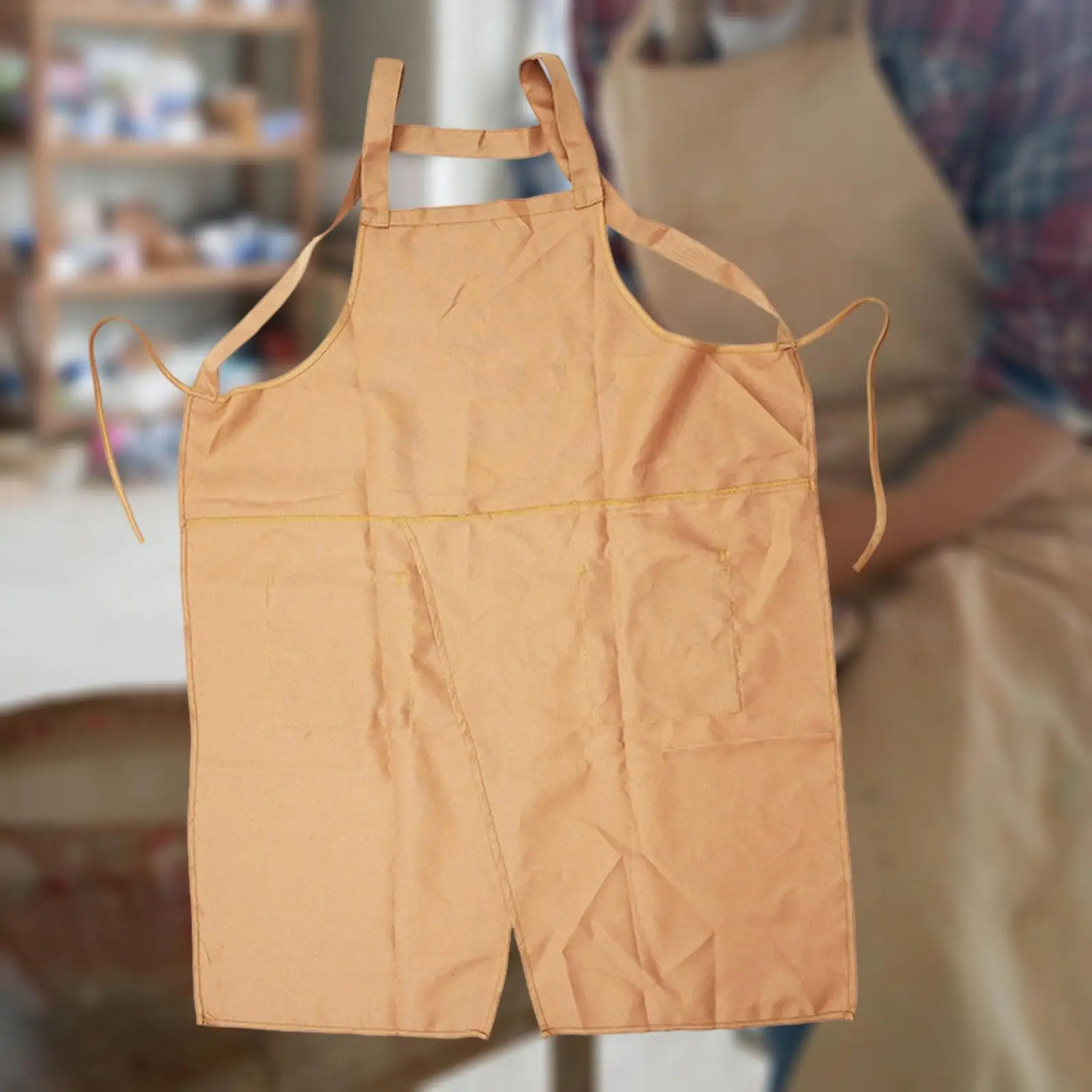 Pottery Apron Anti Oil Women Men Lightweight with Pockets Working Apron