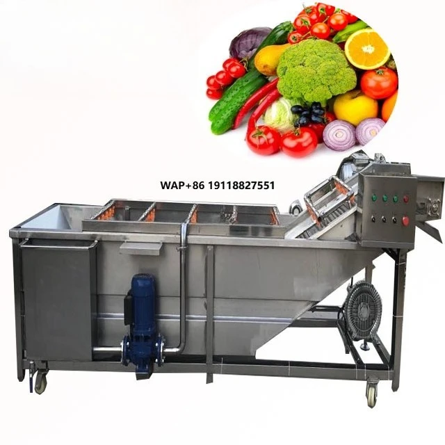 

Vegetable and Fruit Washing and Drying Machine 500-2000kg/h Capacity 380V Commercial Clean Machinery