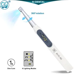Luz LED de curado Dental con rotación de 360 grados, AI-CL-S2, 4 modos de iluminación, lámpara de curado de 1 a 40 segundos, suministros dentales inalámbricos