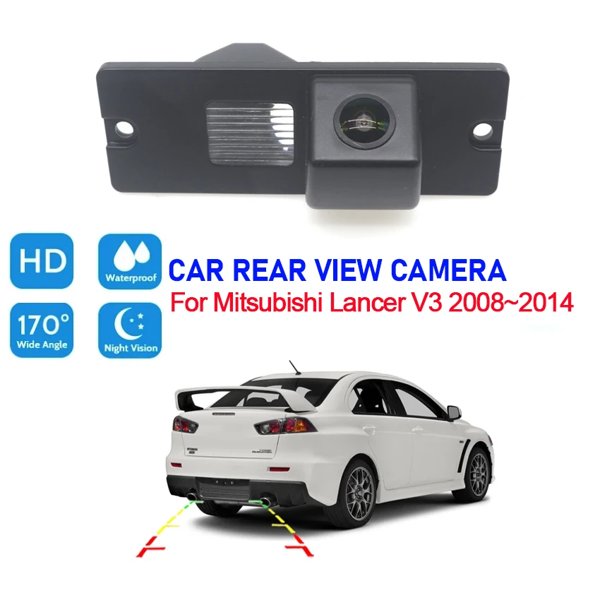 Car Reversing image Camera For Mitsubishi Lancer V3 2008 2009 2010 2011 2012 2013 2014 Night Vision CCD HD Rear View back Camera