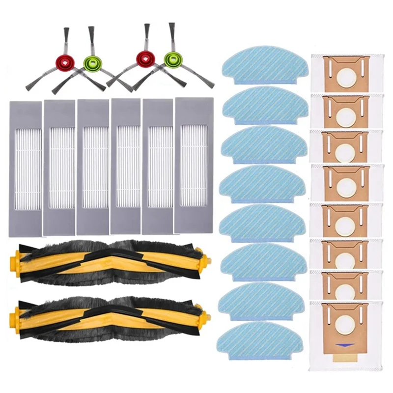 For ECOVACS DEEBOOT N10 / N10 PLUS Robot Vacuum Cleaner Replacement Main Side Brush Hepa Filter Mop Cloth Dust Bag