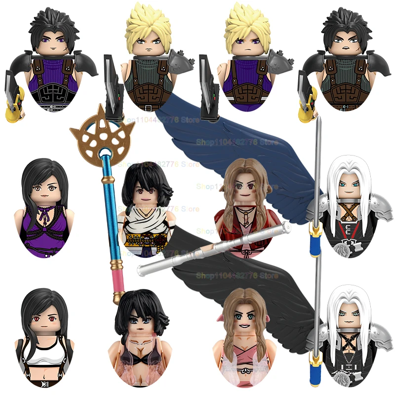 MOC DT039 Juego de Figuras de Acción Miniatura de la Serie FF, Colección de Chicas, Ladrillos para Armar Escenas, Rompecabezas, Accesorios, Juguetes, Regalos DT8907