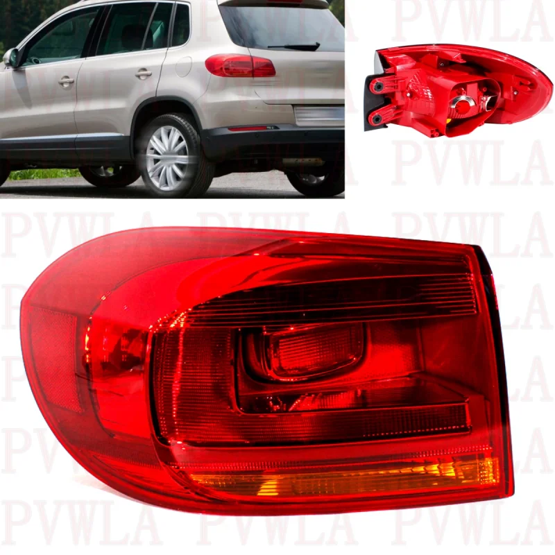 For VW Tiguan 2012 2013 2014 2015 2016 2017 Left Outer Side Halogen Tail Light Rear Lamp Without Bulbs 5N0945095R