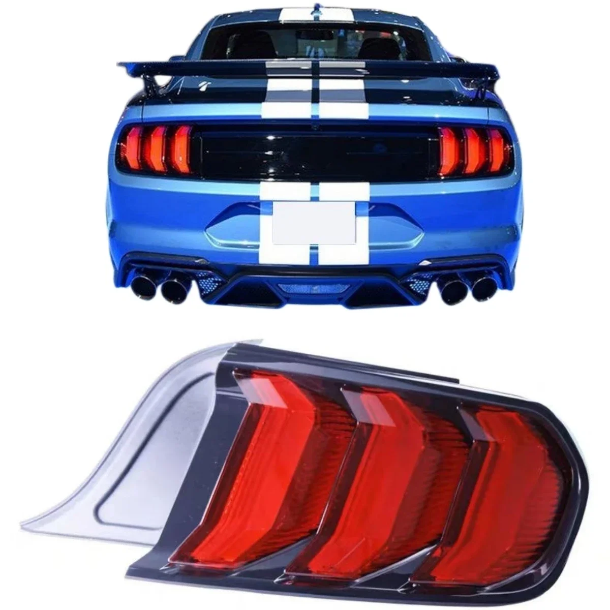 

Factory Wholesale Tail Lamp With Sequential Turn Signal Rear Lights 2015-2020 Tail Light for Ford Mustang Sequential Turn Signal