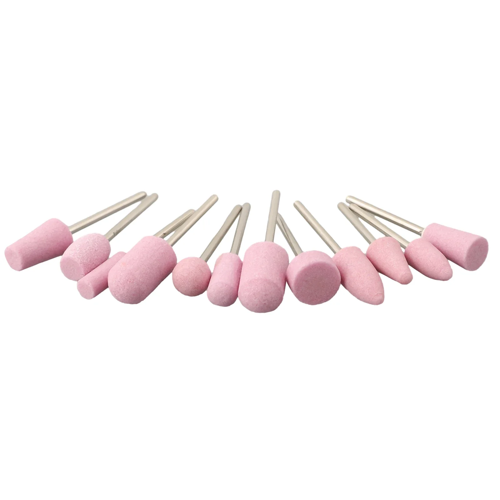 12Pcs Grinding Wheel Head 3mm Shank Carving Chrome Corundum Abrasive Grinding Stone Set Power Tool Rotary Tool Polishing