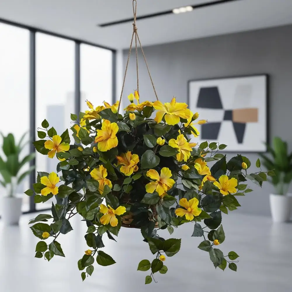 

Decorative Hanging Hibiscus Planter