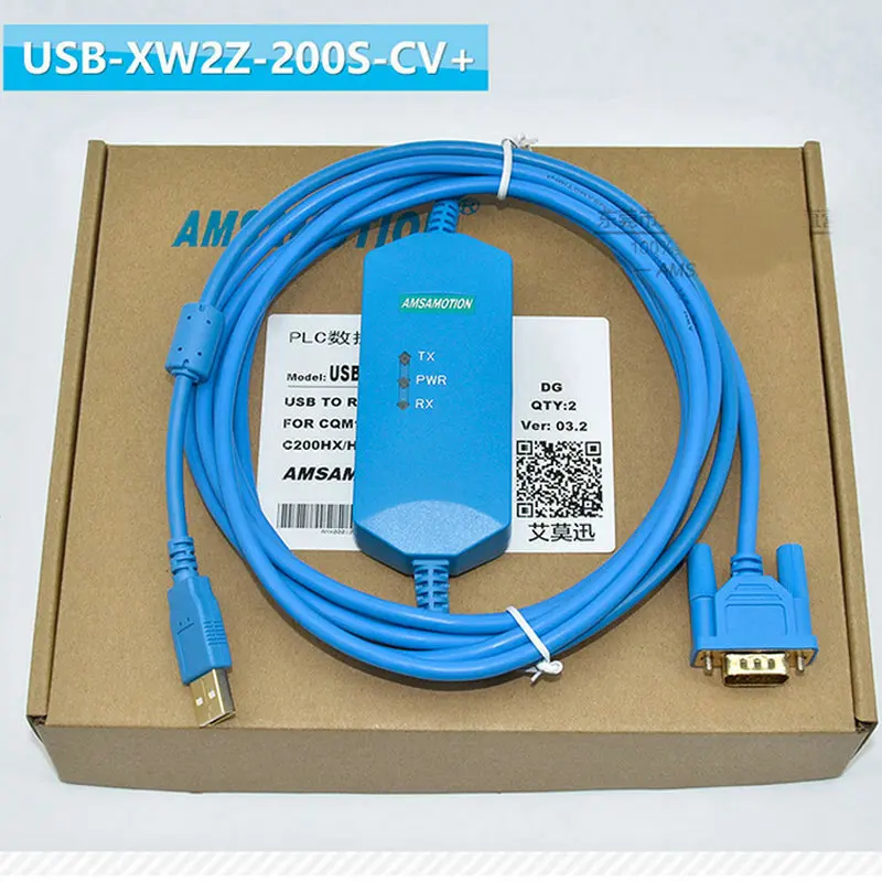 USB-XW2Z-200S-CV+ PLC Programming Cable for CQM1 C200HE CS Series