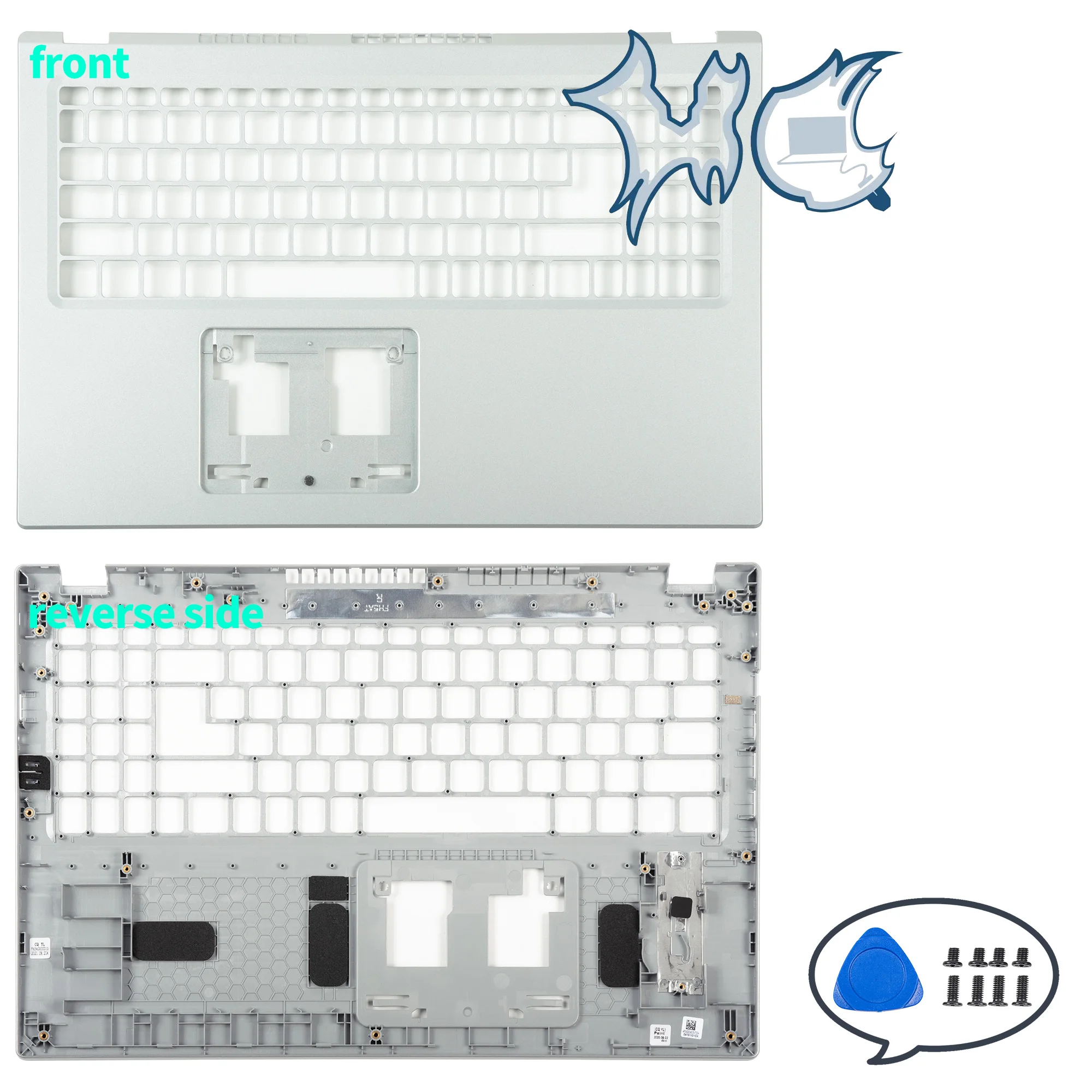 Imagem -03 - Capa Traseira e Tampa Superior Palmrest Peças de Prata Parte para Aspire N20c5 A11532 A315-35 A315-38 A31558