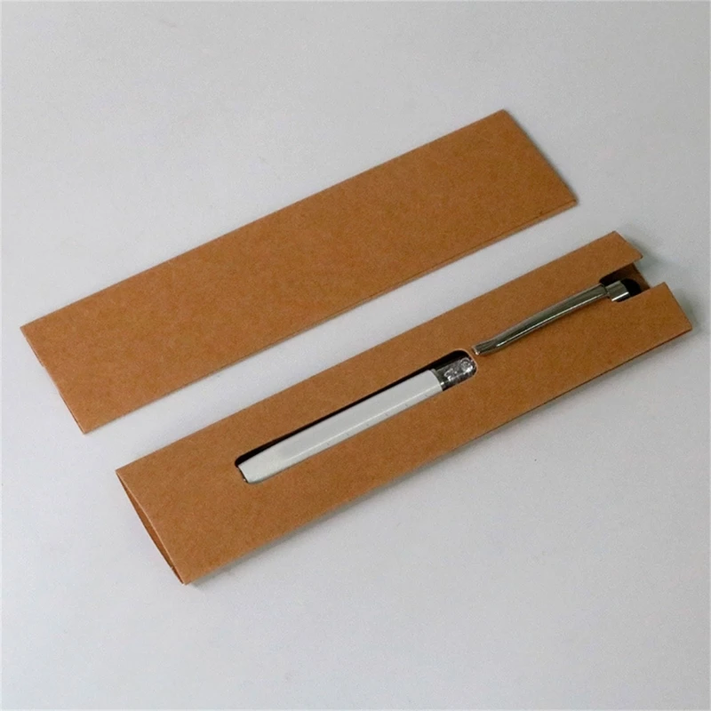 Cardboard Pen Pencil Holder Pack of 50 Recyclable Friendly Cardboard Pen Box Pen Packaging Boxes